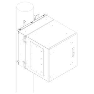 Vertiv Wall Mount Pole KIT Gray RAL 7035 - WMPKSS24