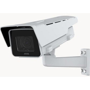 Axis P1385-E security camera side angle showing mounting bracket detail
