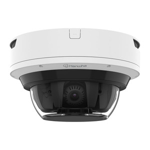 Hanwha PNM-C32084RQZ-8XE4T-W (4CH x 8MP) AI Multi-sensor PTRZ Network IP Camera with WAVE VMS