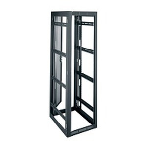 Middle Atlantic 44 Space 27in. Deep Gangable Rack with Rear Door Black ***Drop Ship Only***