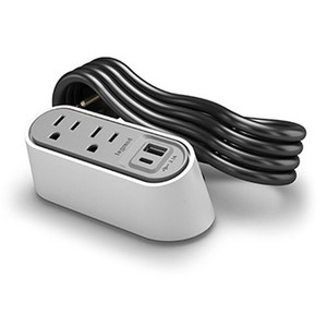 Middle Atlantic Desktop PWR CTR 2 OL USB A/c WH - WSPC220CWH