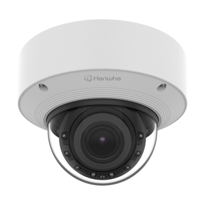 Hanwha XNV-A8084R 5MP outdoor AI IR dome camera with night vision security