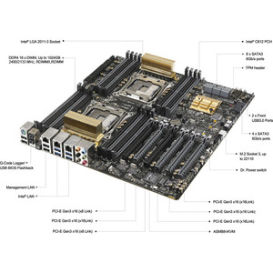 ASUS Z10PE-D16/10G-DUAL Z10PE-D16 Server Motherboard