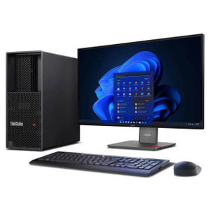 Lenovo 30HT0053US ThinkStation P3 Tower Gen 2, Intel Core Ultra 7 265 vPro (E-cores up to 4.60GHz, 30MB), W11P64 US/UK_ENG, 16.0GB, 1x512GB SSD M.2 2280 PCIe Gen5 Performance TLC Opal, Intel Graphics, Slim DVD RAMBO, Intel BE200vPro,BT 5.1