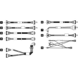 Lenovo 4X97A90335 SR650 V3 32X2.5IN NVME GEN5 Cable KIT