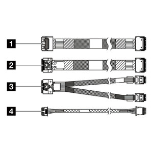 Lenovo 4X97B03870 SR650 V4 2.5IN FRONT BP2 SAS CABLE KIT
