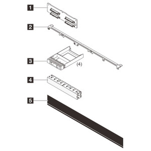 Lenovo 4XH7A96831 SR630 V4 4X2.5 SAS/SATA BACKPLANE KIT