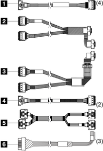 Lenovo 4X97A80413 SR650 V2 2.5 Front BP2 Sas/sata CBL V2