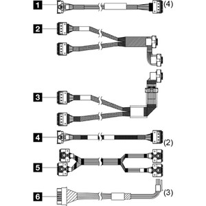 Lenovo 4X97A82942 SR650 V3 24X2.5INC NVME CBL KIT