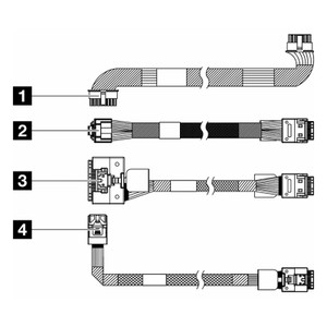 Lenovo 4X97A83836 SR630 V3 4X2.5IN Sas/sata BP CBL KIT