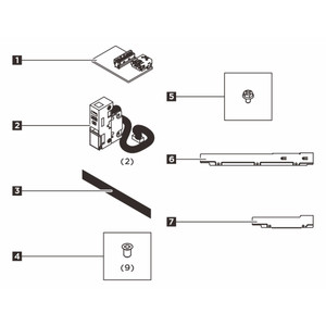 Lenovo 4XF7B03892 SR650/A V4 Left Rack Latch W/ Usb/minidp