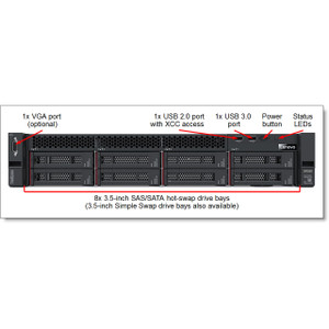 Lenovo 4XH7A61110 SR590/SR630/SR650 2-BAY Rear BP X40 CBL