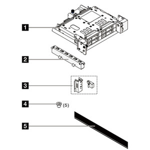 Lenovo 4XH7B03846 SR650 V4 4X2.5IN NVME Rear BP Option KIT