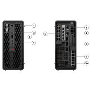 Lenovo 30HA006UUS ThinkStation P3 Ultra, Intel Core i914900K Ecores up to 4.40GHz, 36MB, Windows 11 Pro 64, 64.0GB, 1x2TB SSD M.2 2280 PCIe Gen4 Performance TLC Opal, Intel UHD Graphics 770, BT 5.1 or above, Intel AX211vPro, 3YR Premier NBD