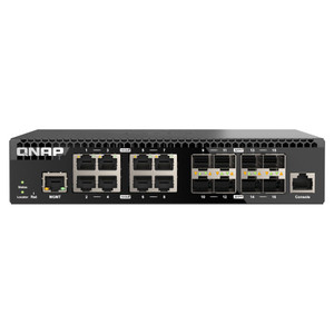 QNAP Half-rackmount Switch QSW-M3216R-8S8T-US Layer 2 16 Port