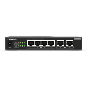 Qnap Desktop QSW-2104-2T-R2-US Unmanaged Switch 4 Port 2.5GBPS
