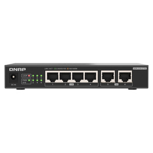 QNAP Desktop QSW-2104-2T-R2-US Unmanaged Switch 4 Port 2.5GBPS