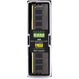 QNAP 4GB Ecc DDR4 Ram 2666 MHZ Udimm. - RAM-4GDR4ECP0-UD-2666