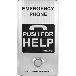 Viking E-1600-SSA Stainless Steel Emergency Phone Surface Mount