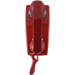 Viking K-1900-W2-RED Red Hot-Line Wall Phone Non-Volatile Memory