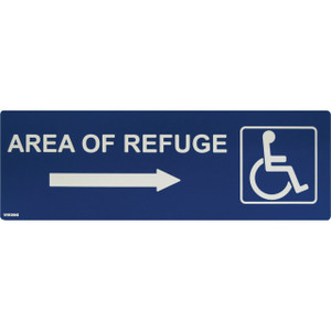 Viking Electronics ARS-DRB100 Blue Right Arrow Area of Refuge Sign
