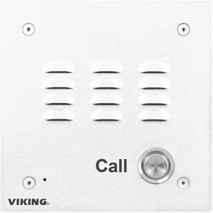 Viking Entry Phone with White Aluminum Faceplate - E-10-WHA