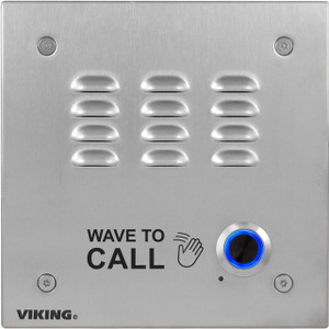 VoIP Stainless Steel Handsfree Speaker Phone  Vandal Resistant 14 Gauge Louvered Stainless Steel  Flush Mount with Included Rough-In Box or Surface Mount with an Optional VE-5x5