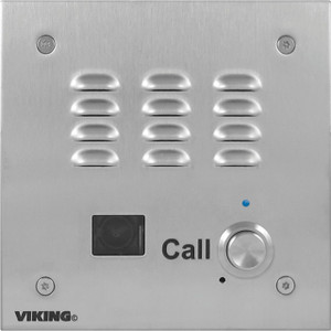 VoIP Stainless Steel Handsfree Phone with Dialer  Analog Color Video Camera  Flush Mount with the included Rough-In Box or Surface Mount with an Optional VE-5x5