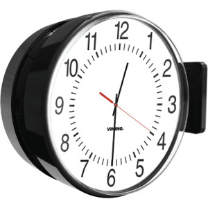 Viking 12in. in. Analog Clock Double Mount - CL-DMA12