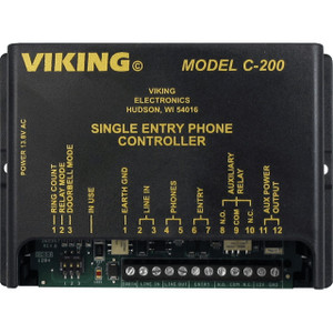 Door Entry Control for 1 Entry Phone  Provides C.O. Sharing  Call Waiting and One Auxiliary Contact
