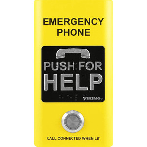ADA Compliant Emergency Phone with Dialer and Voice Announcer  Blue with in. in. Policein. in. Verbiage  Surface Mount Only with Enhanced Weather Protection (EWP)