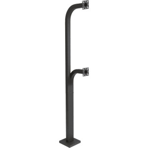 Textured Black Entry Phone with Automatic Disconnect & Blue LED  Flush Mounts in a Double Gang Box or Surface Mount with an Optional VE-5x5 with Enhanced Weather Protection (EWP)