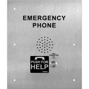 VoIP ADA Compliant Emergency Phone for GAI-Tronics Applications  Flush Mounts in a GAI-Tronics Back Box with Enhanced Weather Protection (EWP)