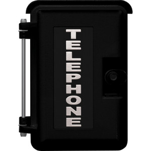 Viking VE-9X12B-3P Outdoor Enclosure NEMA 4X Black Panel Phone