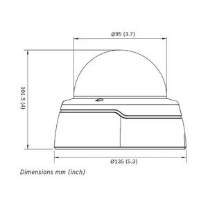 Bosch Dome PTRZ 8MP HDR X 5.9-13mm IP6K9K - NDE-8704-RX