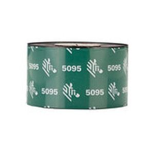 Zebra Resin Ribbon 40mmx450m (1.57inx1476ft) 5095; High Performance 25mm core 6/box - 05095BK04045