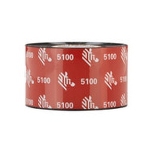 Zebra Resin Ribbon 40mmx450m (1.57inx1476ft) 5100; Premium 25mm (1in) core 6/box - 05100BK04045