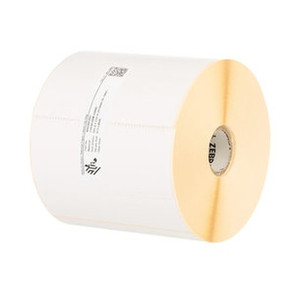 Zebra Label Paper 4x6.5in ; DT Z-Perform 1000D Value Uncoated Permanent Adhesive 3in - 10000300