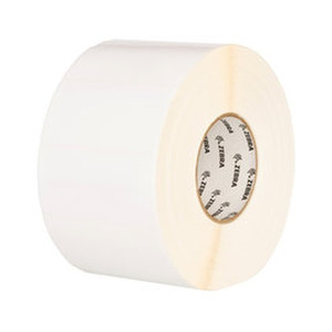 Zebra Label Polypropylene 3.25x2in ; TT PolyPro 3000T Coated Permanent Adhesive 3in core - 10011993
