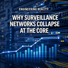 Why Surveillance Networks Collapse at the Core