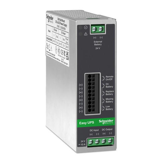 APC by Schneider Electric Din Rail Mount Switch Power Supply Battery Back Up 24V