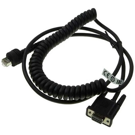 Datalogic CAB-557 RS-232 PWR Cable 9P Female Coiled connector