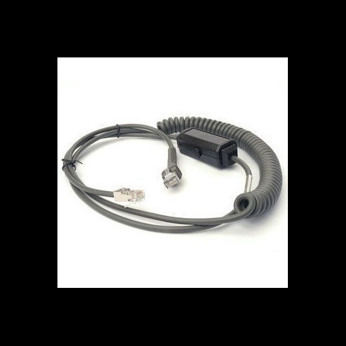 Zebra Cable RS232 9ft. 2.8m Coiled Verifone Ruby. - CBA-R28-C09ZAR