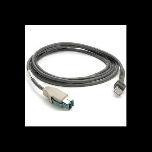 Zebra Cable USB: Power Plus Connector 7ft. 2m Straight. - CBA-U03-S07ZAR
