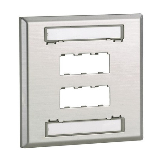 Panduit FC PLT 6 Port Single Gang - CFPL6IWY