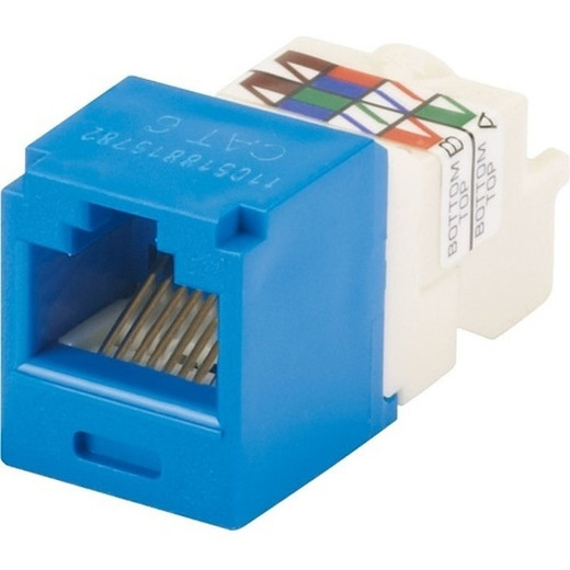 Panduit MINI-COM MODCAT 6UTP8 POS 8 WIR PK1MOQ50 - CJ688TPBU