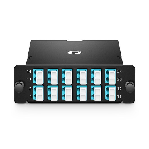 Panduit 24F OM4+ LC TO 2X MPO12 B1 UL - FDCSA-24-10B1RH