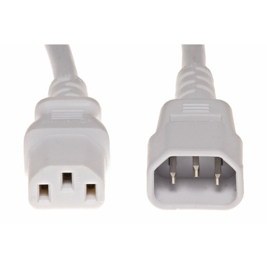 Panduit POWER CORD IEC C14 TO IEC C13 PERFORATED 600MM X 52RU WHITE - NPCA14