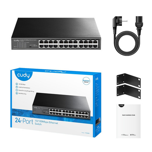 Comnet 4 Port 10/100 Mbps Ethernet Self-managed Switch with UTP CopperLine uplink port - CLFE4+1SMSU