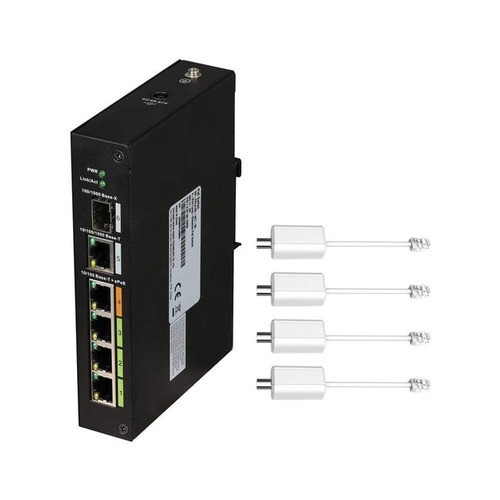 Comnet Local Four-Channel Ethernet-over-Over Coax w/30W PSE PoE+ **WHILE Supplies - CLLFE4POEC